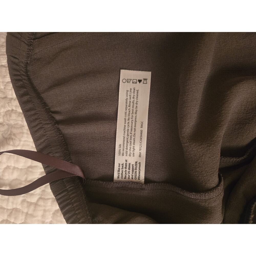 Eileen Fisher Silk Crepe Straight Leg Pant Medium quiet luxury soft girl airy - Picture 11 of 11